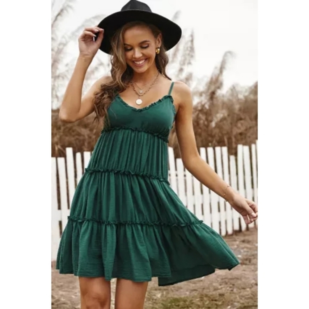 Plus Size ELLIE Ruffle Mini Dress - Picture 2 of 6